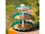 3 Tiered Bird Bath With 3W Solar Pump DIY Solar Fountain Detachable And Carousel 7