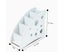 4 Compartments Remote Control Organizer,SourceTon White TV Remote Holder with Carousel 3