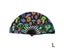 Foldable Handheld Rave Fan Chinease/Japanese Style Gradient Colorful Reflective Carousel 1