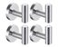 4 Pack Towel Hooks Bathroom Coat Hook Robe Hook Stainless Steel Heavy Duty Do Carousel 2
