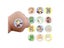 100PCS/120PCS Cartoon Round Strap Shape Band Aid Strips For Children Adult Skin Carousel 7