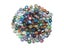 100pcs Gold Decor Round Glass Mosaic Crafts With Mixed Flower Pattern For DIY Carousel 1