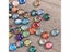 100pcs Gold Decor Round Glass Mosaic Crafts With Mixed Flower Pattern For DIY Carousel 3