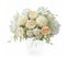 Artificial Flowers, Fake Peony Silk Hydrangea Bouquet Decor Plastic Carnation Carousel 1