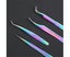 4PCS Set Eyelash Extension Tweezers False Eye Lash Clip Remover Curved Pointe Carousel 2