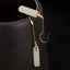 Rose Gold Plated Sterling Silver Hetian Jade Drop Earrings | Gift Boxed Carousel 3