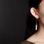 Rose Gold Plated Sterling Silver Hetian Jade Drop Earrings | Gift Boxed Carousel 8