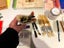 Painting gear: sketchbook, brushes, palette, drawing pads, paint etc (2027S/A) Carousel 7