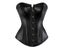 Black PVC Bustier Shiny PU Leather Steampunk Corset Body Shaper Women Sexy Carousel 1