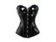 Black PVC Bustier Shiny PU Leather Steampunk Corset Body Shaper Women Sexy Carousel 5