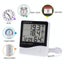 Lcd Digital Thermometer Hygrometer Alarm Clock Grey Carousel 4