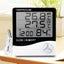 Lcd Digital Thermometer Hygrometer Alarm Clock Grey Carousel 5