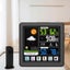 Wireless Weather Clock Multifunctional Touch Screen Black Carousel 9