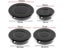 Oven Cooker Hob Gas Burner Crown Flame Cap Kit ( Small 2 Medium Large 55mm - Carousel 3