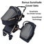 Preorder - Supra 3-in-1 Travel System - Stroller + Bassinet + Capsule Car Sea... Carousel 5