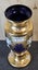 Vintage Czech Bohemian Cobalt Blue Glass & 24KT Gold Gilded Vase. Carousel 5