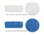 5Pcs Flat Base Washable Cleaning Mop Heads Polyester Strong Water Absorption Carousel 9