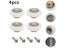 4pcs Shower Door Rollers Pulley Bathroom Sliding Glass Door Wheels Sliding Door Carousel 6