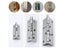 1Pc Door Hinges Cross Hinge Automatic Rebound Cabinet Cupboard Door Hinges For Carousel 4