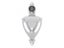 5 Inch Silver Zinc Alloy Door Knocker 180 Degree Door Viewer Carousel 1