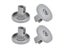4PCS 40mm Dishwasher Wheel Replacement PP Dishwasher Lower Rack Wheel For Carousel 2