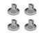 4PCS 40mm Dishwasher Wheel Replacement PP Dishwasher Lower Rack Wheel For Carousel 3