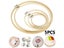 5pcs Embroidery Hoops Frame 13-30cm Wooden Embroidery Hoop Rings Circle Carousel 3