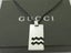 Gucci Sterling Silver Aquarius Charm Black Leather Cord Unisex Pendant Necklace Carousel 2