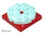 ®™DUPLO - Turntable Swivel 4 x 4 Red/Aqua Carousel 1