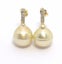 SALE! Gorgeous AUSTRALIAN GOLD PEARL & Crystal Earrings Carousel 3