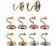 8pcs Multi-Purpose Hanging Hook Metal Curtain Holdback Wall Tie Back Hooks Carousel 1