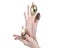 2pcs Indian Brass Finger Cymbals Middle East Percussion Props Carousel 3
