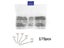 175Pcs/set Sliver Split Pins Cotter Fixings Zinc Plated Steel Hard Case Link Carousel 3
