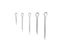 175Pcs/set Sliver Split Pins Cotter Fixings Zinc Plated Steel Hard Case Link Carousel 6