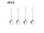4/8PCS Stainless Steel Coffee Spoon Creative Shovel Shape Tea Spoons Ice Cream Carousel 4