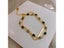 Women's Crystal Charm Bracelet Gold Color Beaded Chain Double Layered Carousel 7