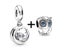 2Pcs Silver Color 45 Styles Pink Beads Pendant Fits DIY Brand Charm Bracelets Carousel 4