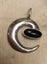 VINTAGE Sterling Silver & Onyx Pendant Carousel 1
