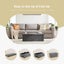 Storage Ottoman Double Foot Rest -Grey 110×38×38cm Carousel 7