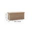 Foldable Storage Ottoman Bench 76×38×38cm - Khaki Carousel 2