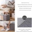 Foldable Storage Ottoman Bench 76×38×38cm - Khaki Carousel 3