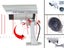 #PTN Dummy Camera Dome with Flash LED Light Fake Camera Simulated Security Carousel 5