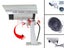 #PTN Dummy Camera Dome with Flash LED Light Fake Camera Simulated Security Carousel 11