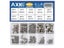AXK 200Pcs Allen Head Socket Hex Set Grub Screw Assortment Cup Point Stainless Carousel 4