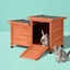 i.Pet Outdoor Cat House Rabbit Hutch Wooden Shelter Indoor Cat House Outdoor ... Carousel 7