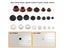 50Pcs/pack 5-16mm Furniture Hole Covers Hardware Grommet Carousel 3