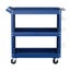 Giantz 3-Tier Tool Cart Storage Trolley Workshop Garage Pegboard Hooks Blue Carousel 3
