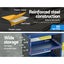 Giantz 3-Tier Tool Cart Storage Trolley Workshop Garage Pegboard Hooks Blue Carousel 5