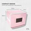 Orku 8L Pink Electric Towel Warmer UV Steriliser Cabinet Salon Heat Sanitiser Carousel 3