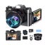 Retro Mirrorless Camera With 4K Hd 16X Zoom Wifi 3-Inch Flip Screen 64G Carousel 1